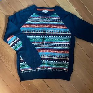 Brooks Brothers Red Fleece Fairisle Sweater - Size L